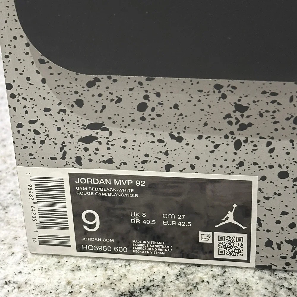 Jordan Men 9 Stadium 90 Sneakers Gym Red Black White HQ3950-600 Basketball Sport